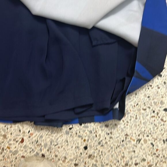 Ramy Brook blue black mini skirt lined 4 - Picture 4 of 4